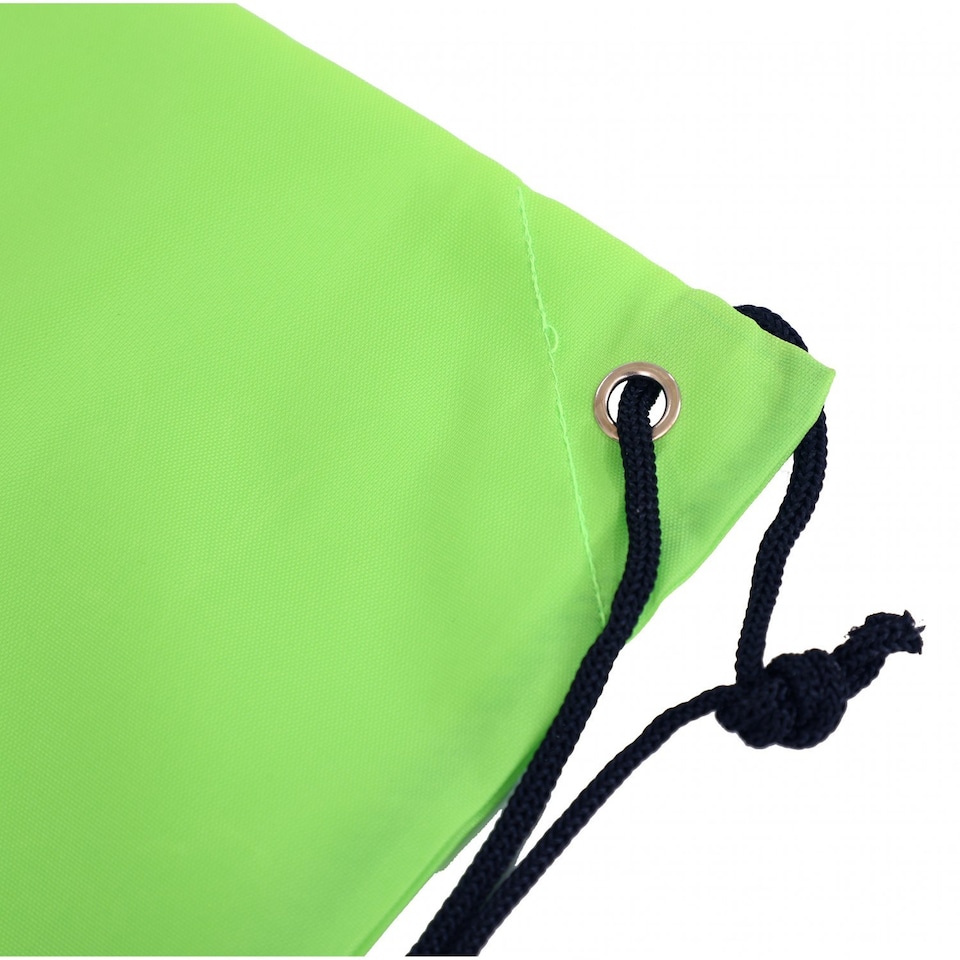 image 1 of Oxford Cloth Sports PE Lime Green Laundry Drawstring Bag | Green