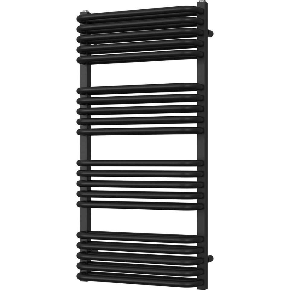 image 1 of Crossmoor - Black Towel Radiator - H1000mm x W500mm