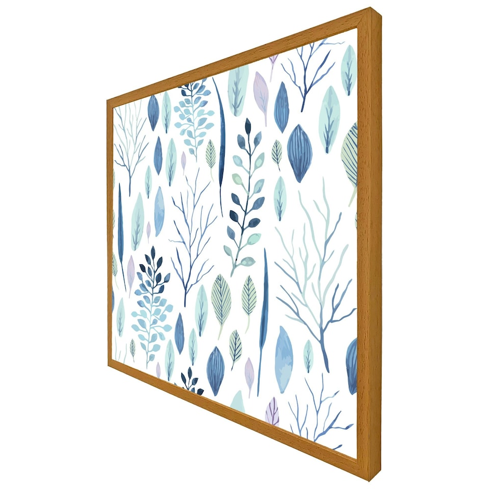 image 1 of Winter branches & leaves (Picture Frame) Brown | Oak | L