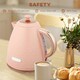 image 5 of HOMCOM Electric Kettle, Fast Boil, 1.7L, 3kW, Auto Shut-off, Light Pink