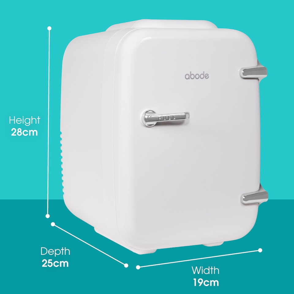 image 1 of Abode Retro 4L Mini Cooler and Warmer White A4CLR201W