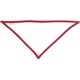 image 3 of Babybugz Baby Plain Bandana Bib - White/Red - One Size