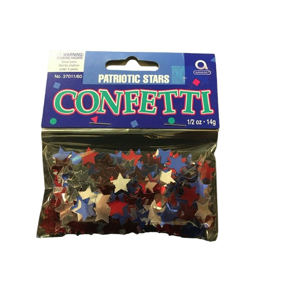 Amscan Patriotic Foil Stars Confetti - Multicoloured - One Size