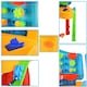 image 6 of Sand and Water Activity Table XL with Double Compartment, Waterfall Lids, and 25 Accessories – Outdoor Play Set with Lids and Water Mill