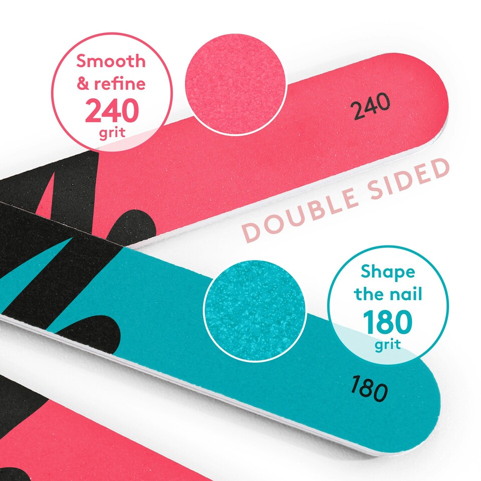 image 1 of Mylee Double-Sided Nail Files (Pack of 3)
