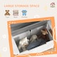 image 7 of AIYAPLAY 2 in 1 Toy Box for Kids with Safety Lid for Bedroom, Nursery | Grey | 68.5L x 34W x 58Hcm