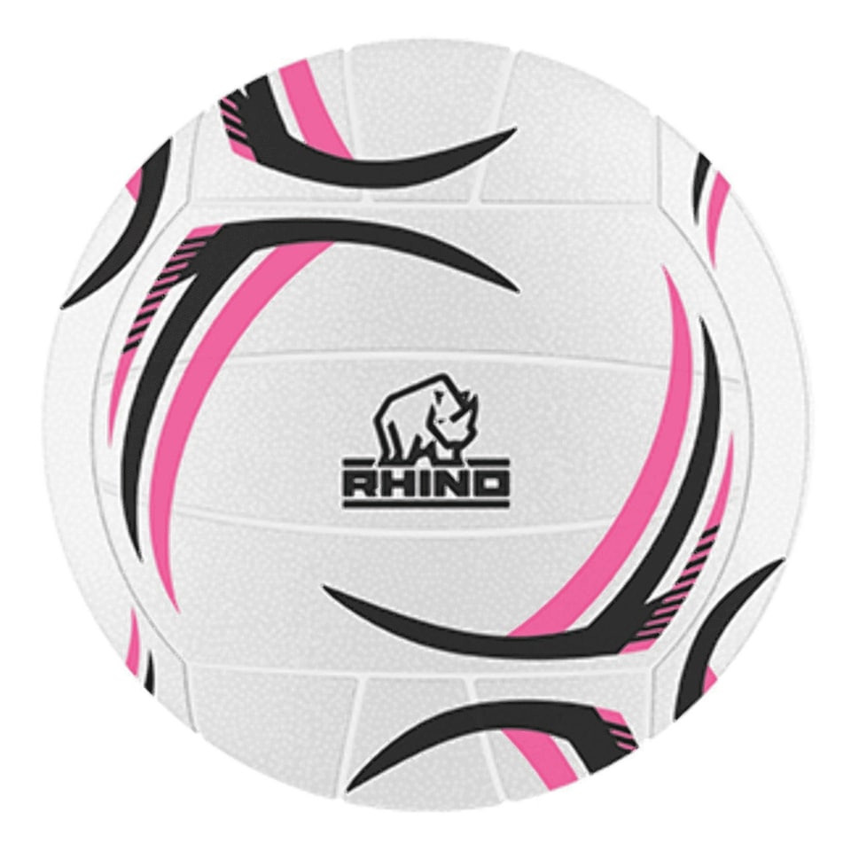 image 1 of Rhino Thunder Netball - White/Pink/Black - 5