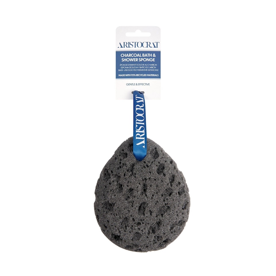 image 1 of Aristocrat Charcoal Bath & Shower Sponge | Black
