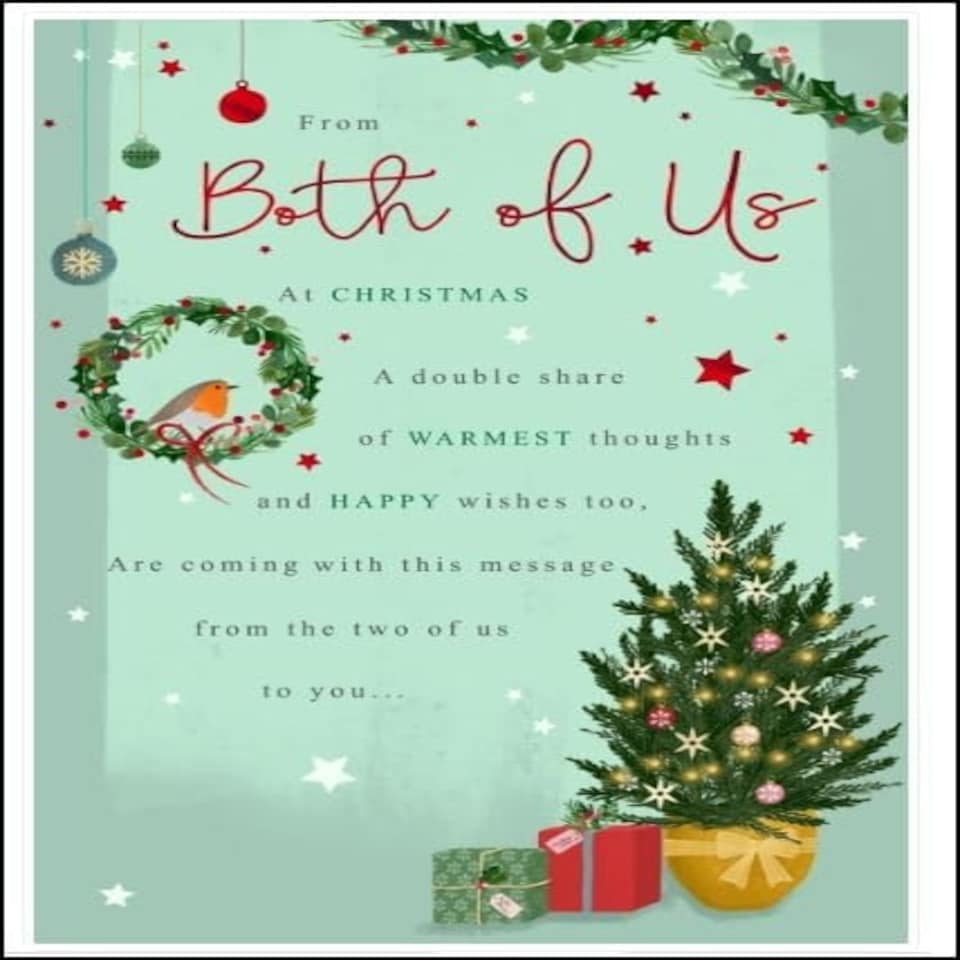 image 1 of Baubles Design From Both Of Us Christmas Card