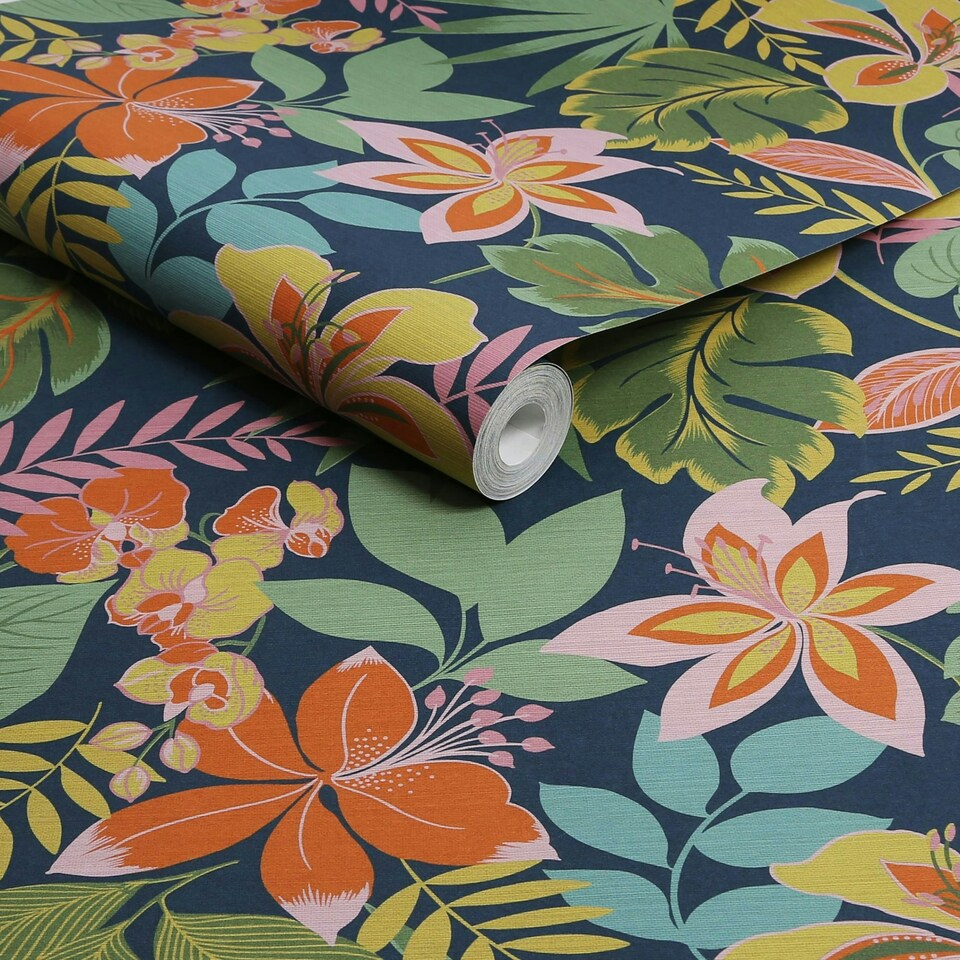 image 1 of Envy So Exotic Night Wallpaper Blue | Blue