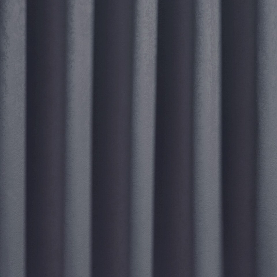 image 1 of Fusion Strata Eyelet Single Panel Door Curtain Navy