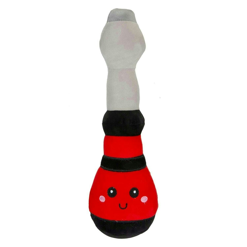 image 1 of Screwdriver Soft Toy Cute Plushie Huggable Cuddly Stuffed Toy 27cm Red