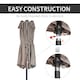 image 5 of Outsunny 4.6M Garden Patio Umbrella Canopy Parasol Sun Shade witho Base