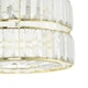 image 3 of Chic Double Tier Gold Pendant Light Shade with Rows of Acrylic Prisms Gold