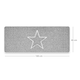 image 1 of Embossed Spaghetti Loofah Anti Slip Shower Mat - Star Grey | Rectangular 100x40cm