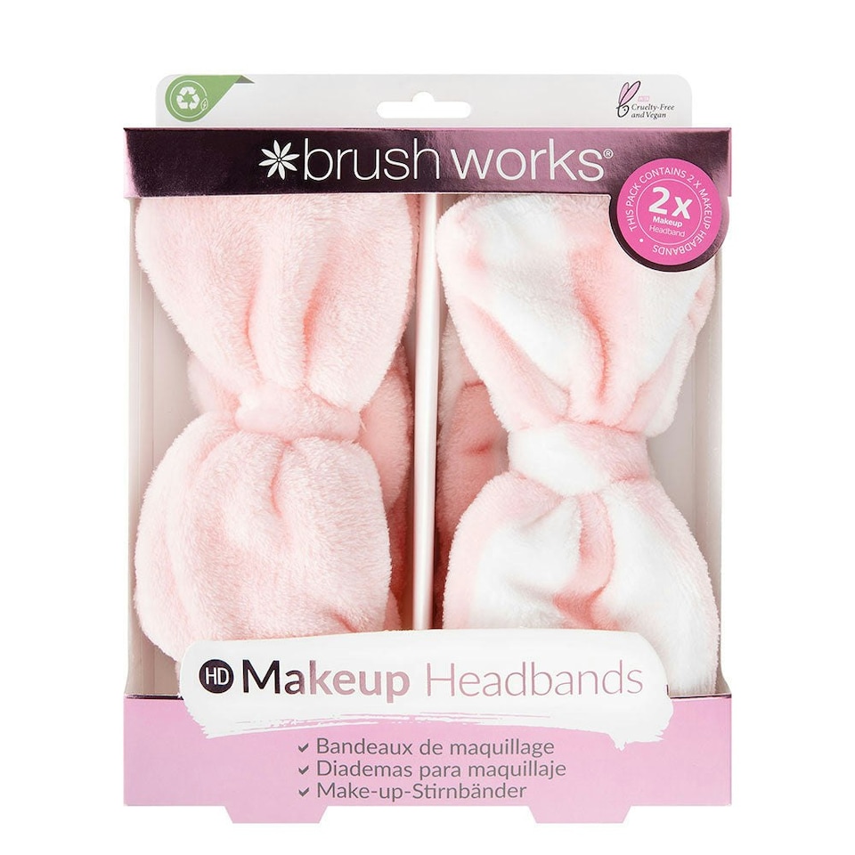 image 1 of Brushworks Makeup Headbands - 2 Pack