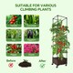 image 5 of Living and Home Rolling Raised Garden Bed with Trellis – Plant Caddy & Flower Stand
