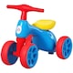 image 6 of HOMCOM Baby Balance Bike Toddler Safe Training 4 Wheels Storage Bin Muti-Color