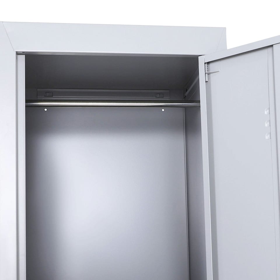 image 1 of Vinsetto 1.8m Locker Office Cabinet Storage Cold Rolled Steel w/ Storage Shelves