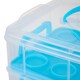 image 5 of Oypla Blue 3 Tier 36 Cupcake Plastic Carrier Holder Storage Container Blue