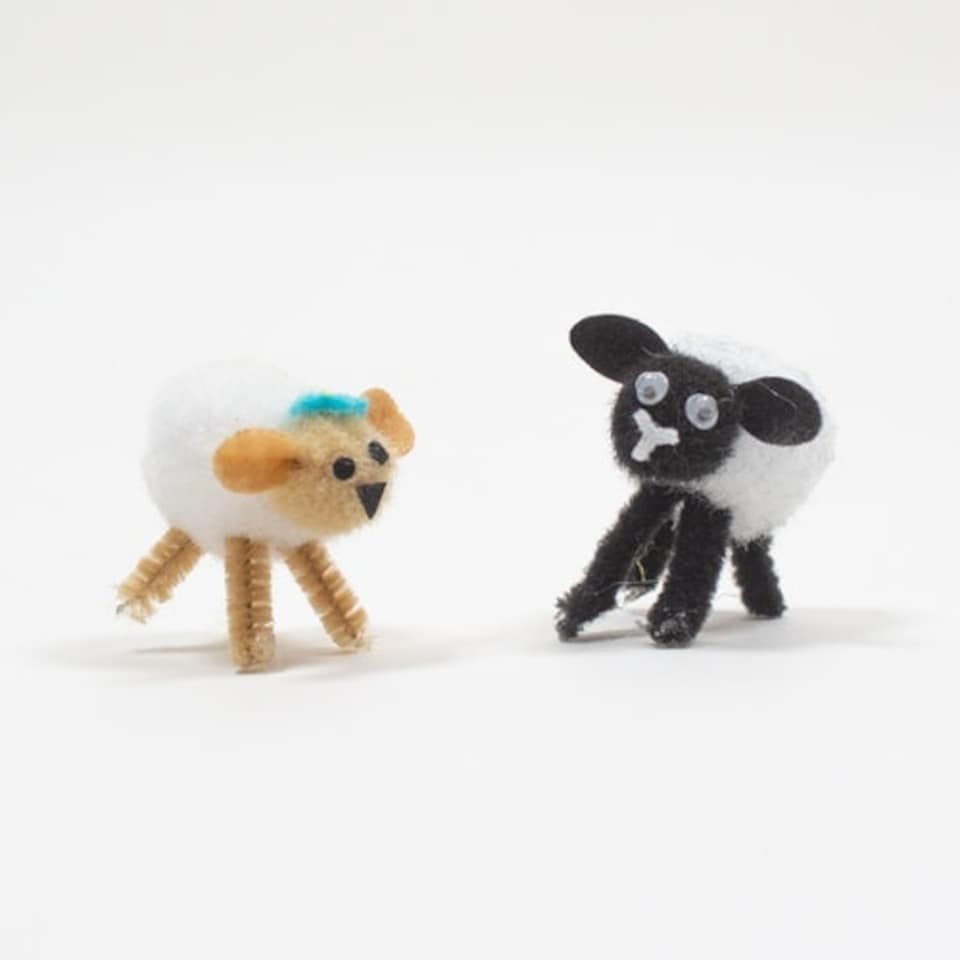 Assorted Easter Lamb Decorations - Pack of 4