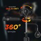 image 8 of HOMCOM 4-in-1 Boxing Punching Bag Free Standing with 2 Speed Balls, 360° Relax Bar, PU-Wrapped Boxing Bag and Fillable Base, 160-230cm Adjustable Height Black