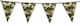 image 1 of Camo Design Party Bunting 10m with 20 Pennants