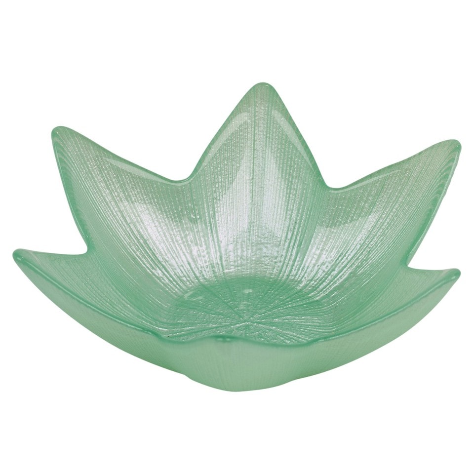 image 1 of Glass Star Shaped Nibble Bowls Decorative Serving Dishes | Multi | Three of each colour