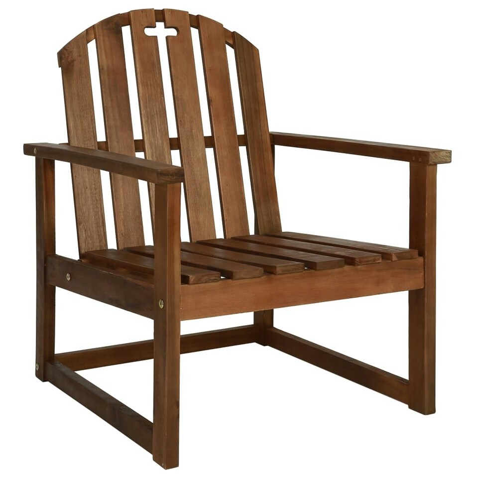 image 1 of 4 Piece Outdoor Lounge Set Solid Acacia Wood