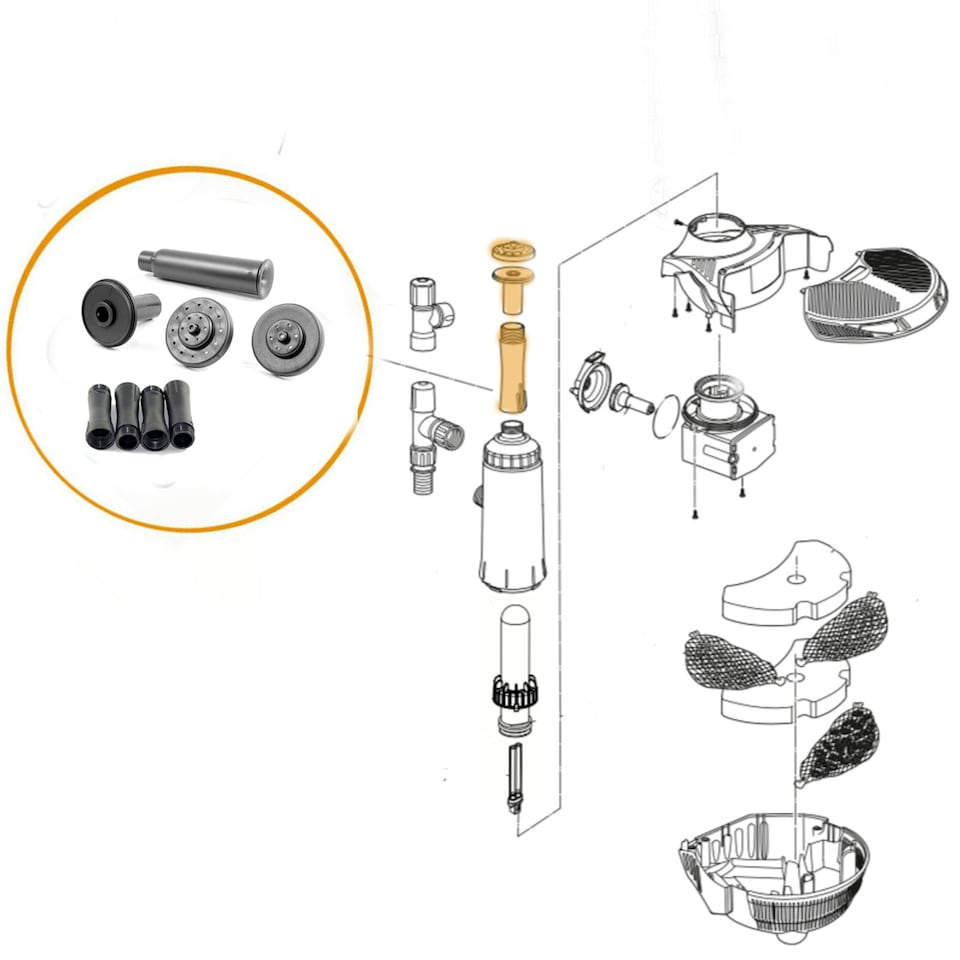 image 1 of Hozelock Easyclear Fountain & Extension Kit