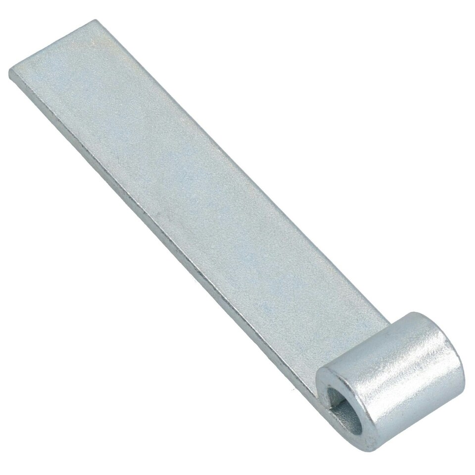 image 1 of HD Strap Tailgate Straight Hinge for 12.5mm Pins 160mm Long Zinc Plated 8pc Silver