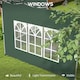 image 5 of Outsunny Gazebo Side Panels for 3x3(m) or 3x4m Pop Up Gazebo, 2 Pack, Black