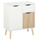 image 1 of HOMCOM Floor Cabinet Storage Cupboard Sideboard with Drawer for Bedroom