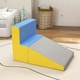 image 8 of HOMCOM 2 Piece Soft Play Set for Toddler Climb and Crawl, Grey