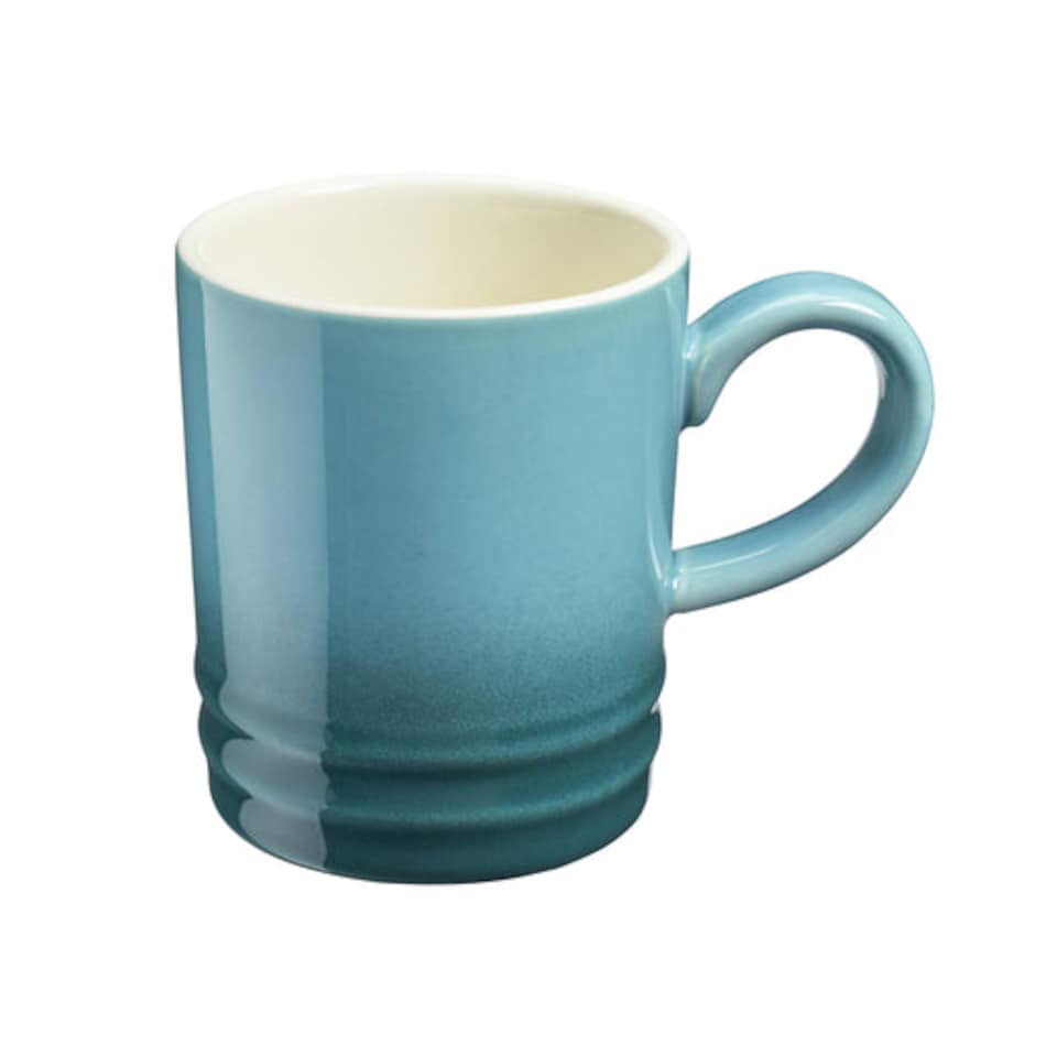 image 1 of Cooks Professional 4 Piece Mug Set |  Durable Dishwasher Safe Stoneware | 350ml | Blue | Teal