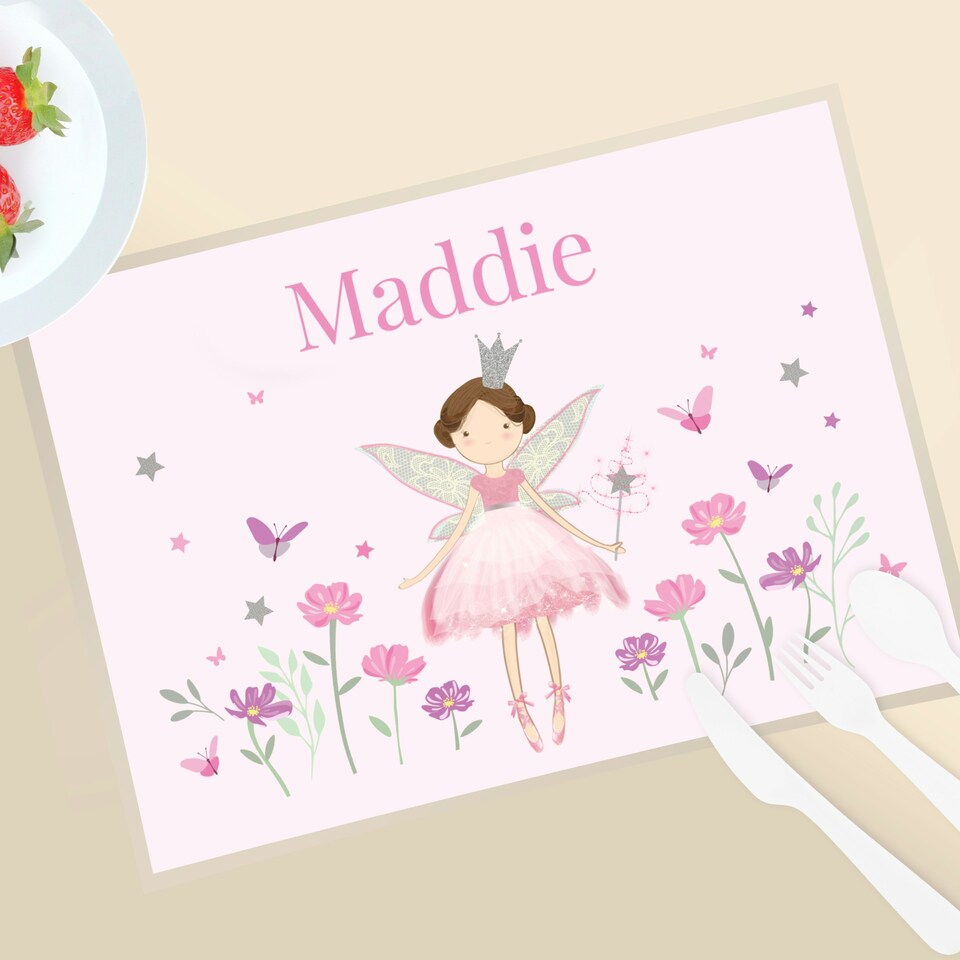 image 1 of Personalised Fairy Princess Placemat