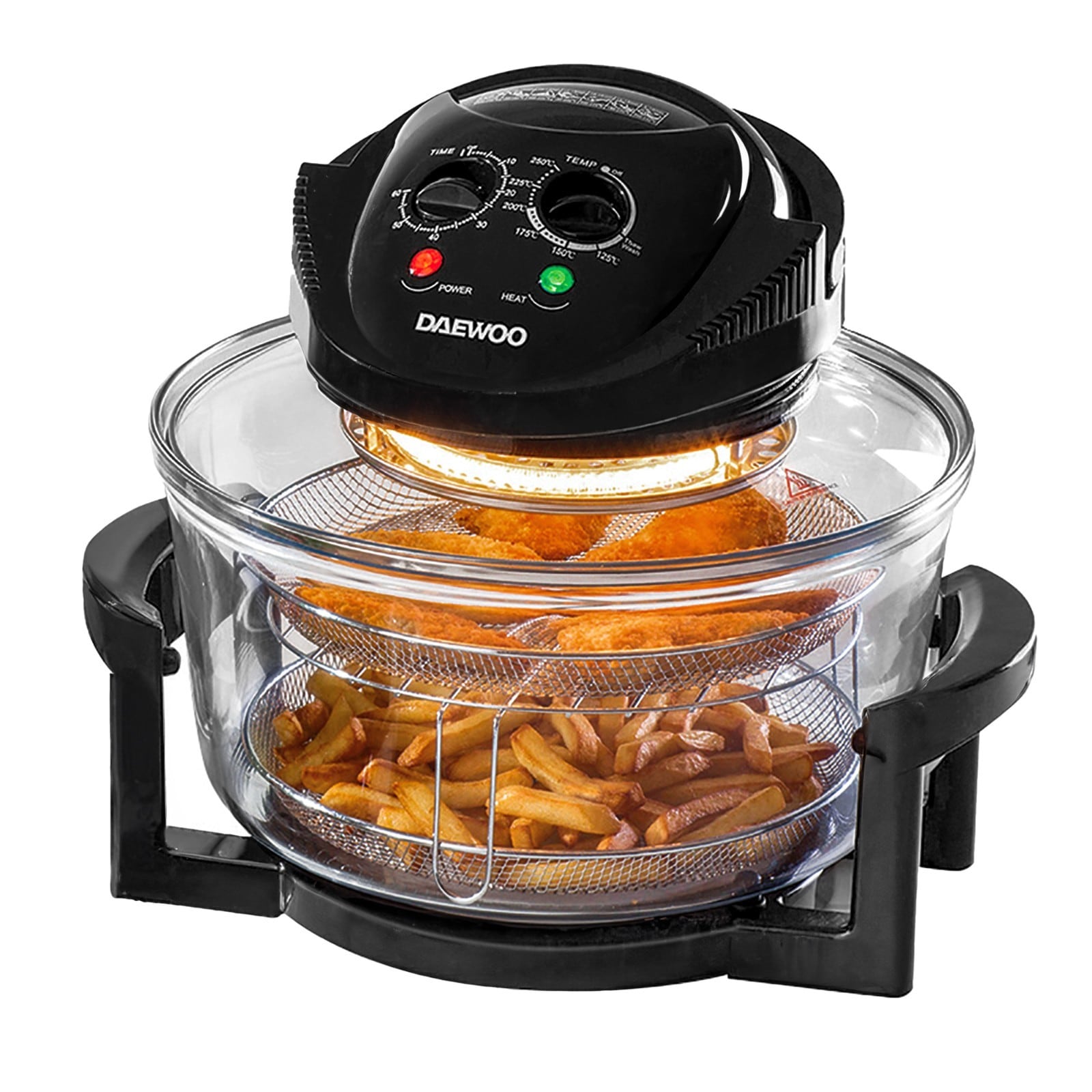 Daewoo 17L Halogen Air Fryer Oven with 5L Extender Ring & Racks