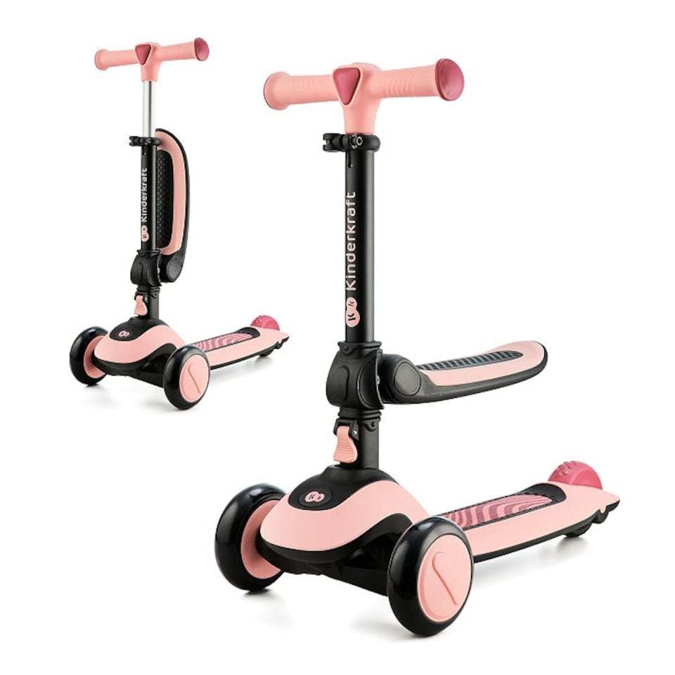 image 1 of Kinderkraft Halley 3 Wheel Scooter Pink