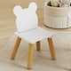 image 9 of AIYAPLAY 3 Pieces Toddler Table and Chair Set w/ Centre Mesh Bag, White