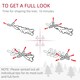 image 8 of HOMCOM 5 Ft Artificial Christmas Tree with Realistic Snow Branches, LED Lights