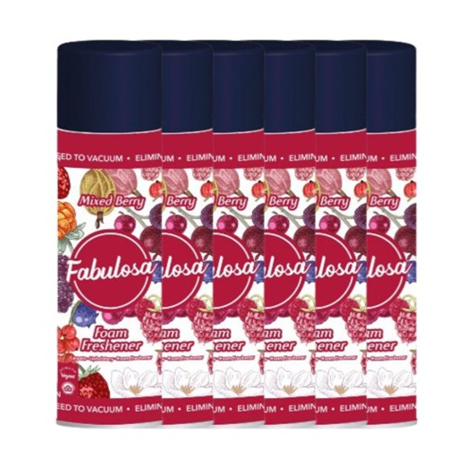 image 1 of Fabulosa Mixed Berry Carpet and Upholstery Foam Freshener 300ml