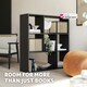image 4 of Bookshelf Tartu - with 7 storage compartments Black