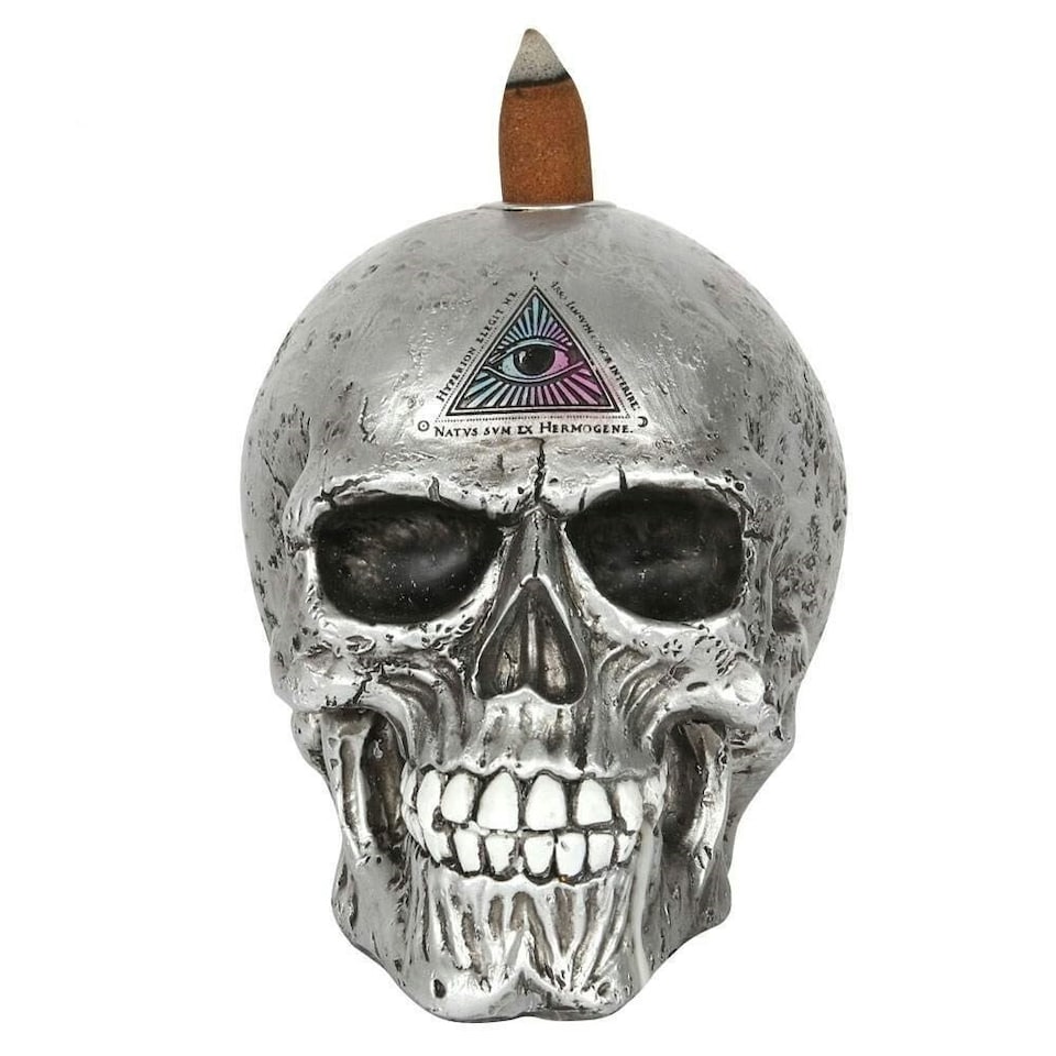 image 1 of Alchemy The Void Resin Backflow Incense Burner - Silver - One Size