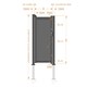 image 2 of Pedestrian Gate 1000x2200mm Grey - Vertical Solid Infill and Flat Top Grey
