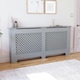 image 2 of Vida Designs Oxford Radiator Cover Painted MDF Cabinet, Grey, 172cm