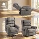 image 7 of HOMCOM Power Lift Recliner Chair for Elderly with Remote Control, Dark Grey