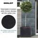image 4 of Square Box Black Terazzo Light Concrete Garden Planter H50 L50 W50 cm, 128 ltrs Cap.