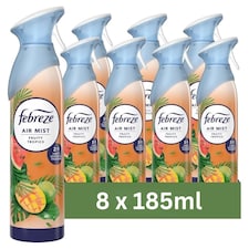 Febreze Fruity Tropics Air Freshener Spray 185ml 8 Pack