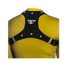 AWE 6 x Super Red LED's High Visibility Medium Cycling/Running/Walking Vest