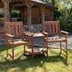 image 7 of Rydal 2 Seater Wooden Garden Patio Love Seat and Table Set